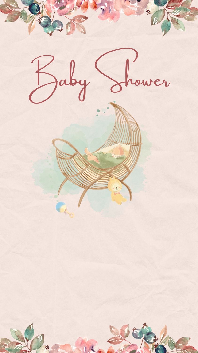 Joyful Arrival — Baby Shower Invitation template preview