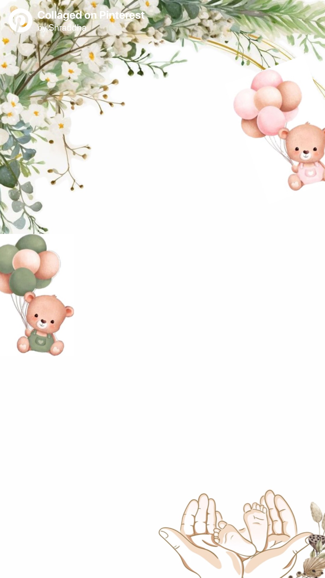 Green Garden — Baby Shower Invitation template preview