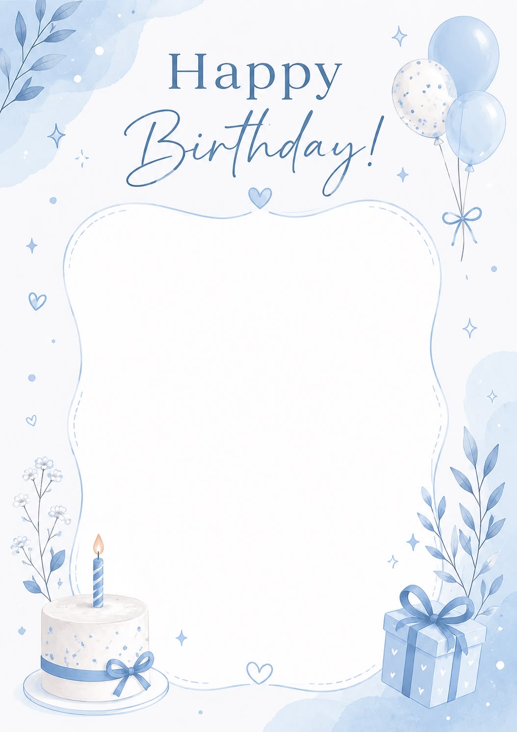 Garden Celebration — Birthday Invitation template preview