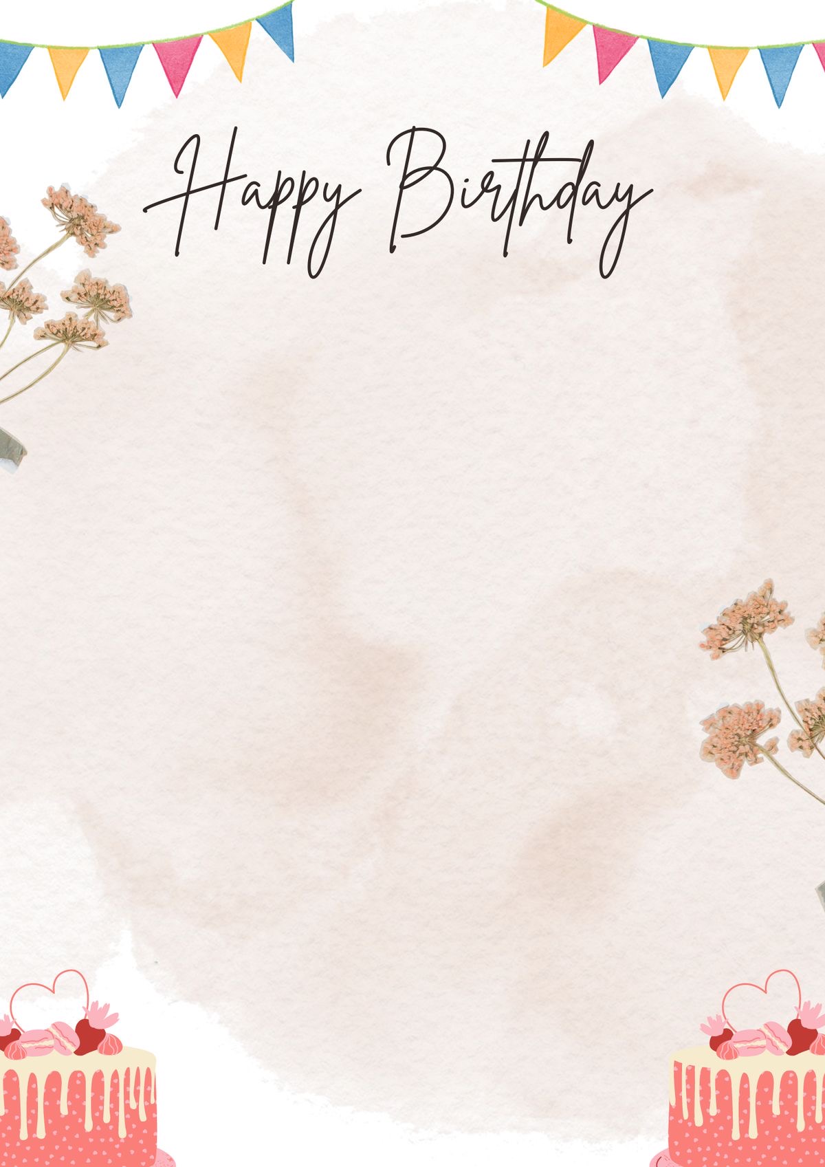 Nature Delight — Birthday Invitation template preview