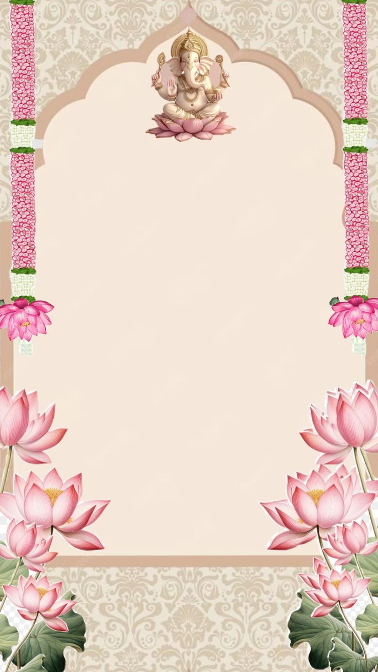 Emerald Ganesh Blessings — House Warming Invitation template preview