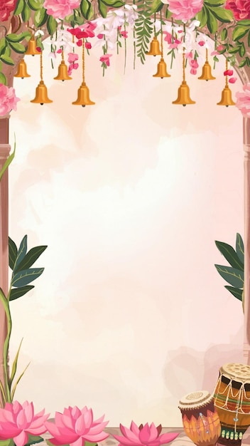 Sapphire Ganesh Blessings — House Warming Invitation template preview
