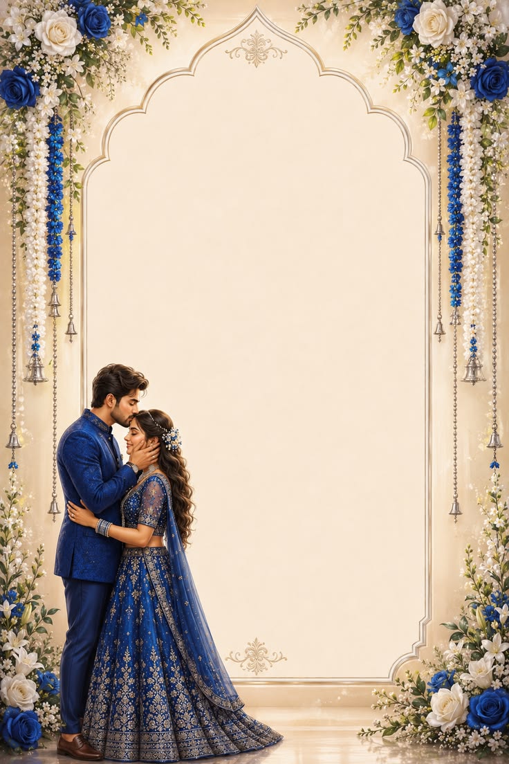 Elegant Script Wedding Invitation Card - लग्न पत्रिका — Wedding Invitation template preview