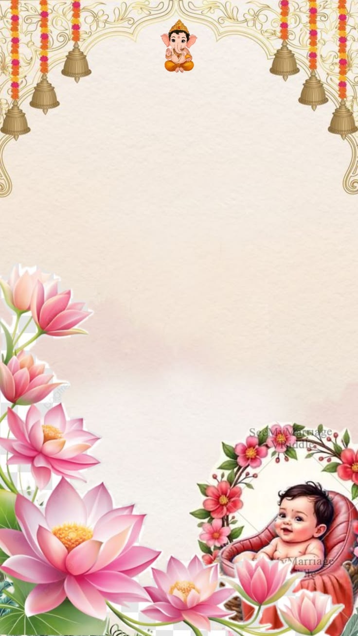 Naming Ceremony Divine — Naming Ceremony Invitation template preview