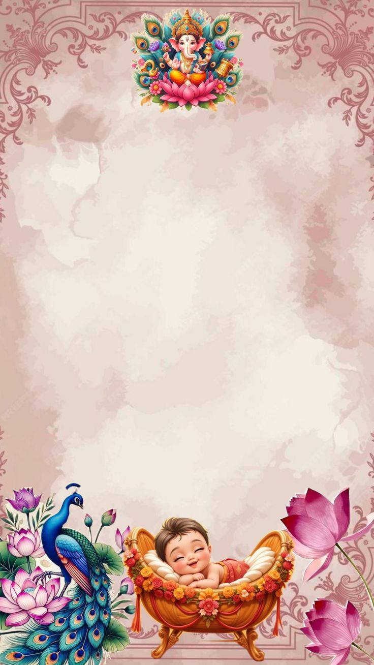 Naming Ceremony Blissful — Naming Ceremony Invitation template preview